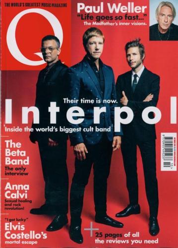 UK Q magazine October 2018 INTERPOL Paul Weller ANNA CALVI The Beta Band