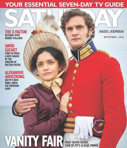 UK SATURDAY 09/2018 VANITY FAIR Olivia Cooke TOM BATEMAN Scaffold DAVID SUCHET