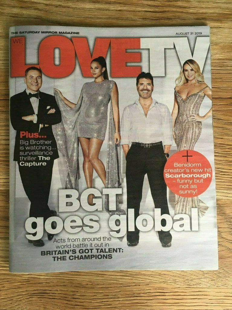 Love TV Magazine August 2019: AMANDA HOLDEN Alesha Dixon MARTIN FREEMAN