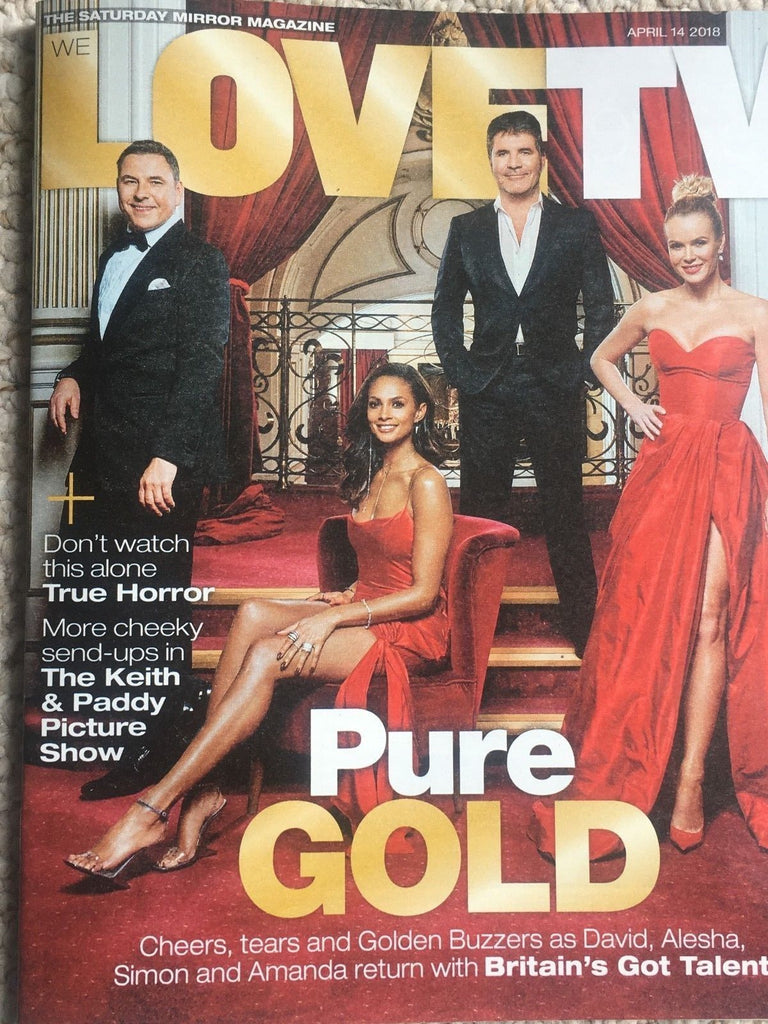 Love TV Magazine 2018 AMANDA HOLDEN Alesha Dixon LUKE EVANS Sarah-Jane Crawford