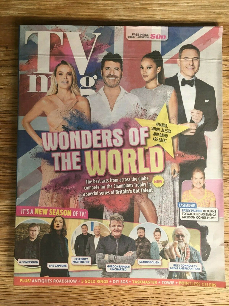 SUN TV Magazine 8/2019: AMANDA HOLDEN Callum Turner RUSSELL CROWE Martin Freeman
