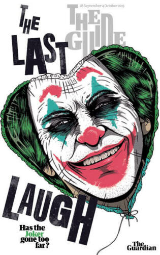 UK Guardian Guide Magazine September 2019: THE JOKER MOVIE Joaquin Phoenix