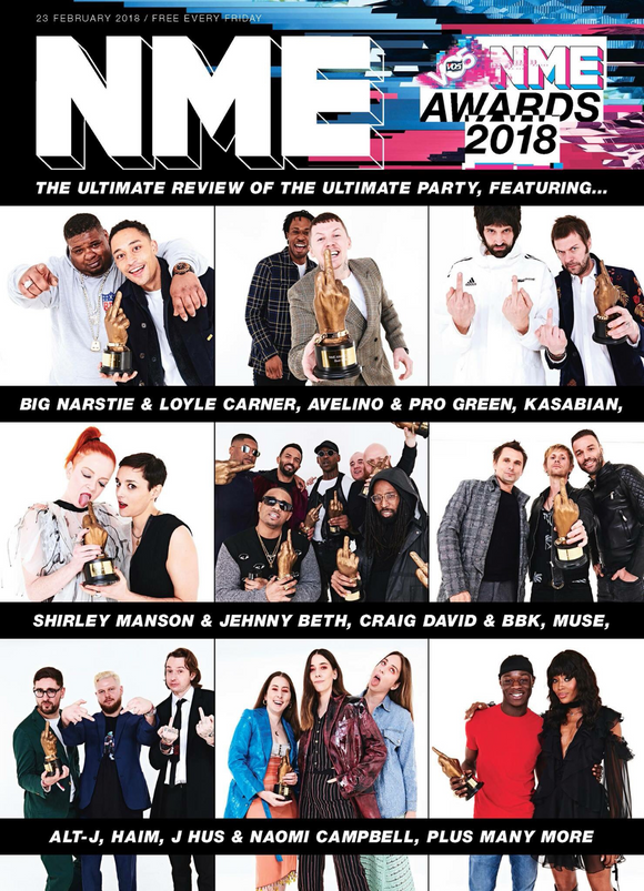NME Magazine FEBRUARY 2018: HAIM Shirley Manson KASABIAN Muse NAOMI CAMPBELL