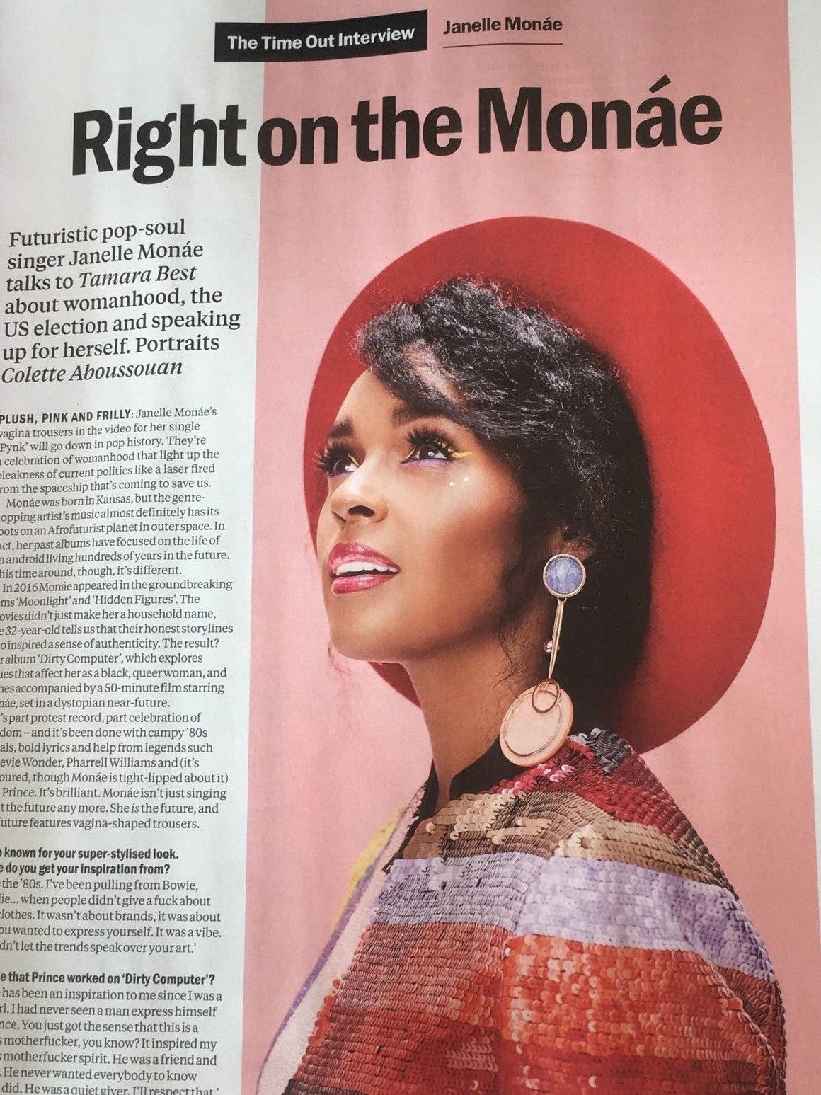 UK Time Out Magazine May 2018: JANELLE MONAE // SIR IAN MCKELLEN