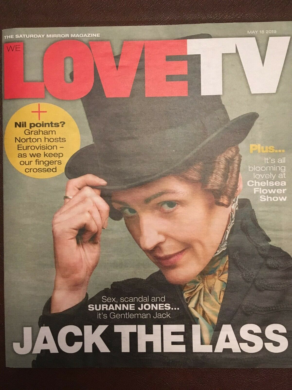 Love TV MAGAZINE 18 May 2019 Suranne Jones Gentlemen Jack Toby Stephens