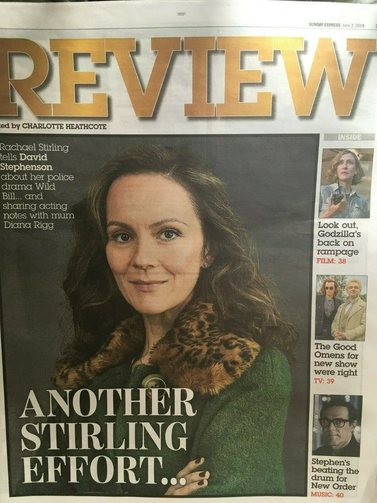 UK Express Review June 2019: RACHAEL STIRLING COVER STORY ON DIANA RIGG