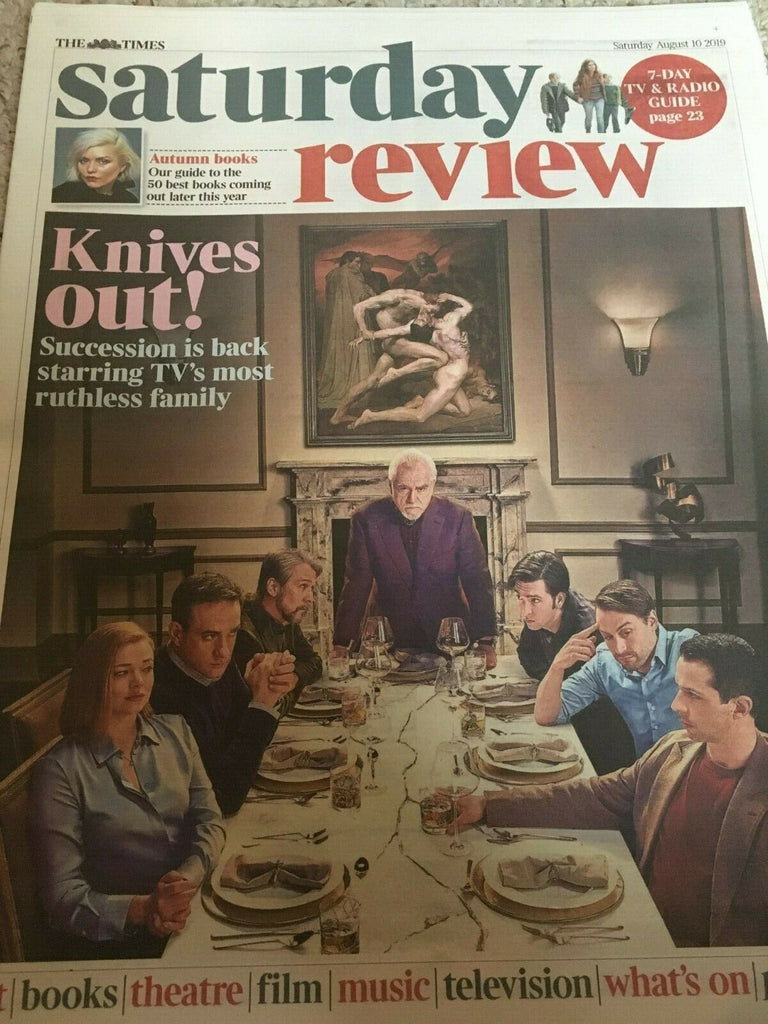 TIMES REVIEW 10 August 2019 Succession (Matthew MacFadyen Sarah Snook) Joan Jett