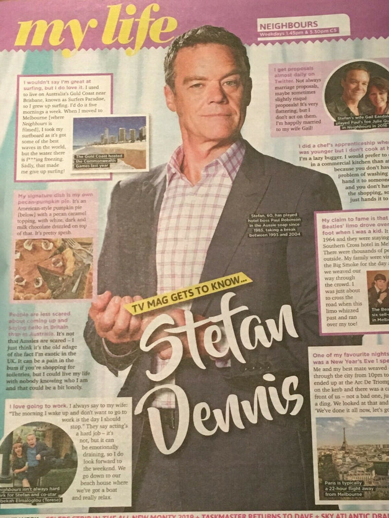 UK SUN TV magazine APRIL 2019 - STEFAN DENNIS Fedja van Huet Xand Van Tulleken