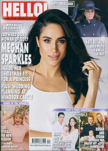 HELLO! magazine 1 January 2018 Meghan Markle Kate Middleton Ronan Keating