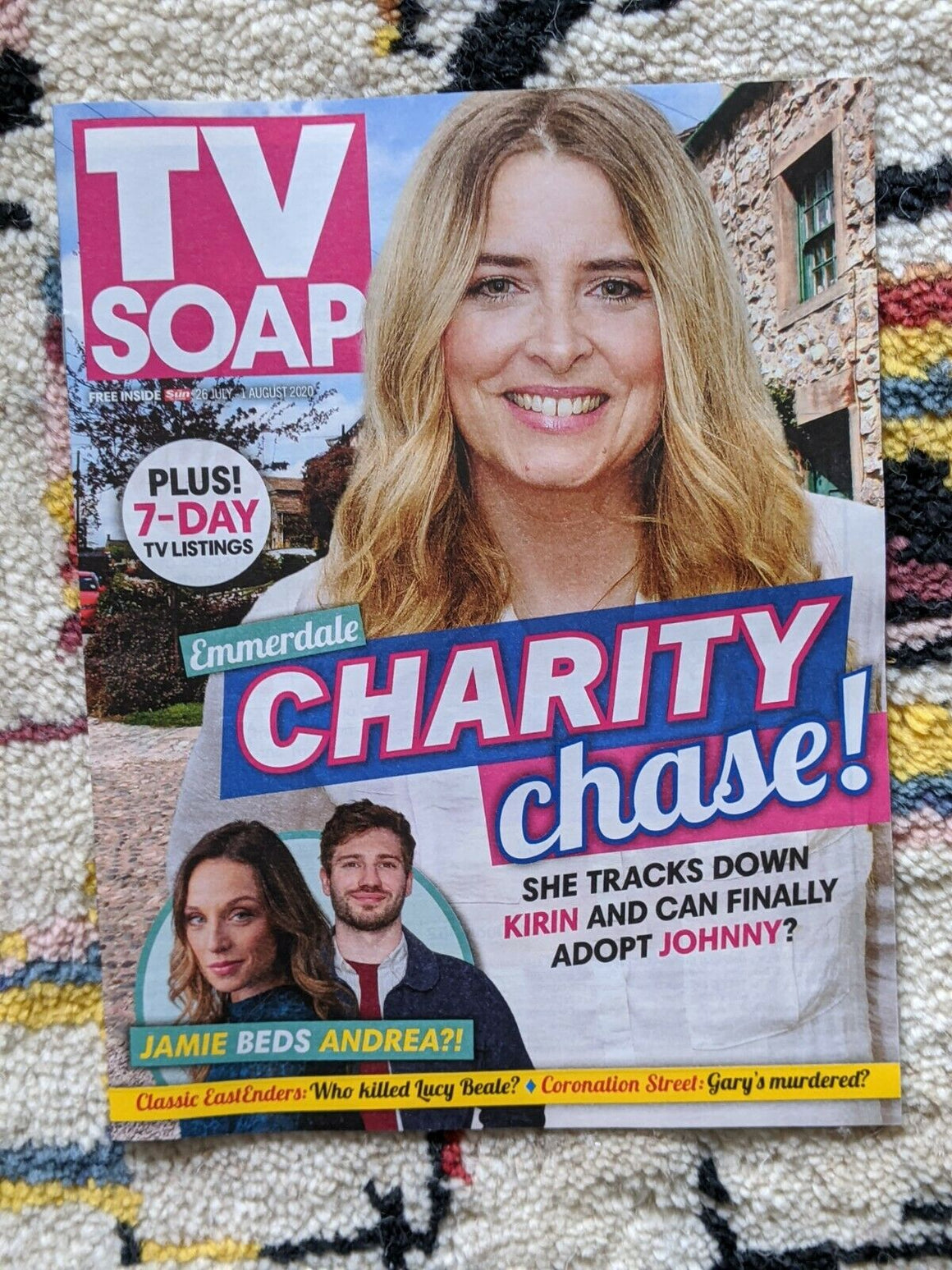 TV Soap Magazine 26 July 2020 EMMA ATKINS EMMERDALE COVER FEATURE