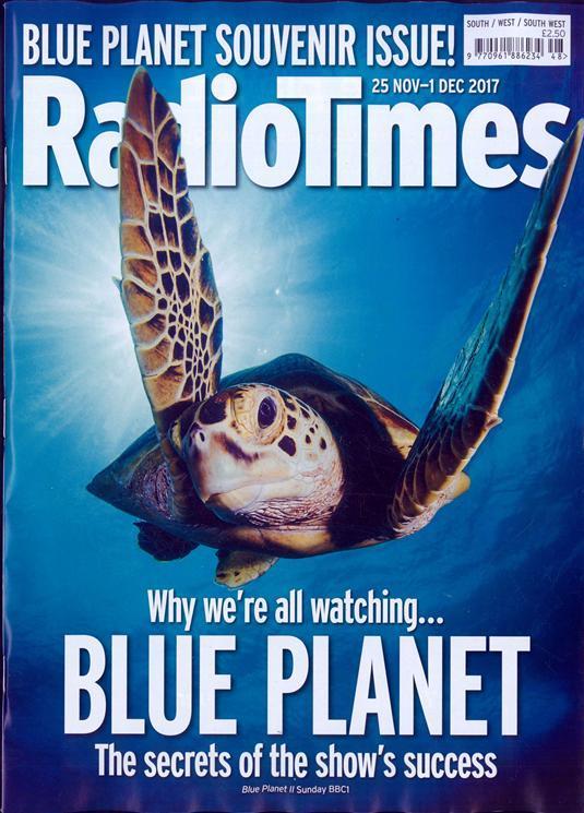 Radio Times Magazine 25 November 2017 Blue Planet Souvenir Issue Julie Walters