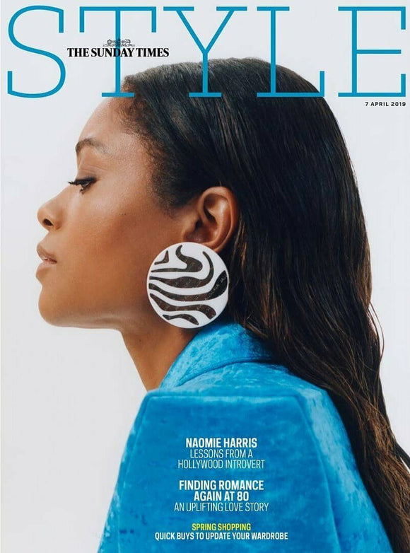 Style magazine April 2019 Naomie Harris (J Bond) cover & interview - Celine Dion