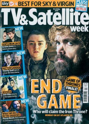 TV & SATELLITE Magazine May 2019: PETER DINKLAGE Maisie Williams Game Of Thrones