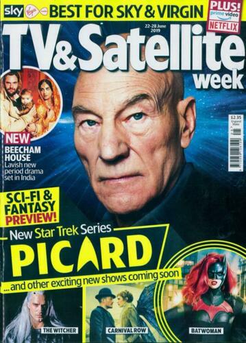 TV & SATELLITE Magazine June 2019 STAR TREK (Picard) Patrick Stewart Hugh Laurie
