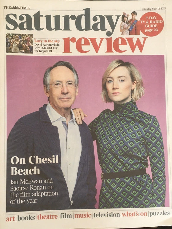 UK Times Review May 2018: SAOIRSE RONAN & IAN McEWAN COVER & FEATURE