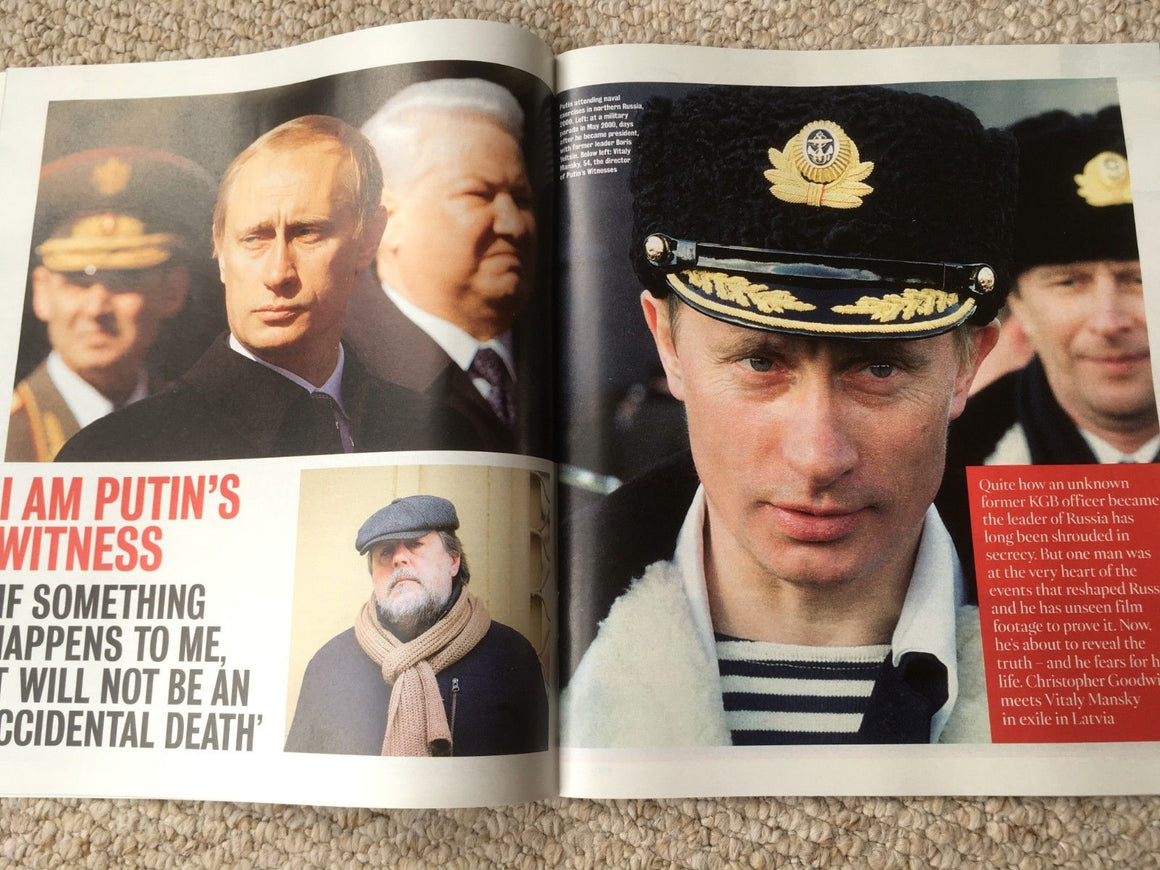UK Times Magazine August 2018: VITALY MANSKY on VLADIMIR PUTIN (Paapa Essiedu)