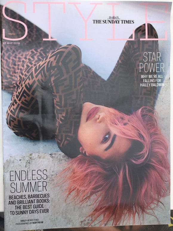 UK Style Magazine May 2018: HAILEY BALDWIN Fendi ALEXANDER MCQUEEN