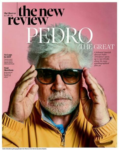 UK Observer Review August 2019: PEDRO ALMODOVAR COVER AND FEATURE Joseph Gilgun