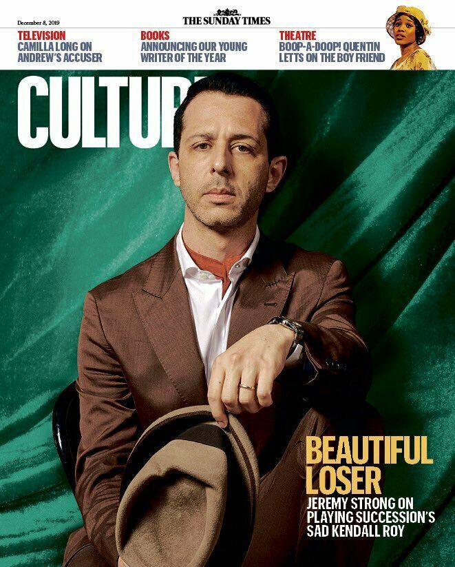 JEREMY STRONG SUCCESSION UK CULTURE MAGAZINE DECEMBER 2019 - Susannah Fielding