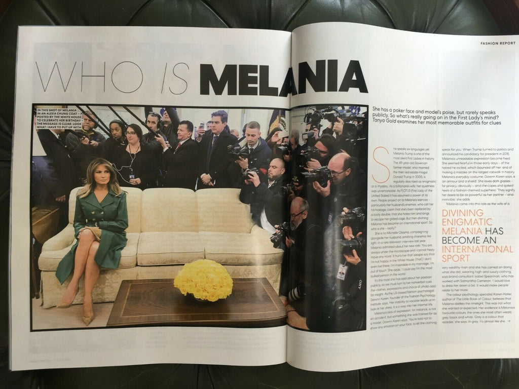 MELANIA TRUMP feature DONALD UK 1 DAY ISSUE 2019 AMANDA HOLDEN Gareth Gates