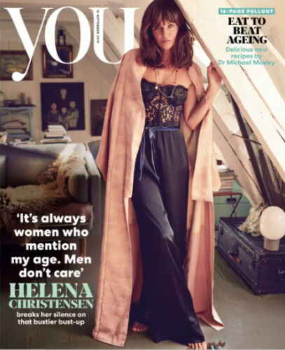 HELENA CHRISTENSEN EXCLUSIVE - YOU MAGAZINE UK SEPTEMBER 2019 BRITISH NEW