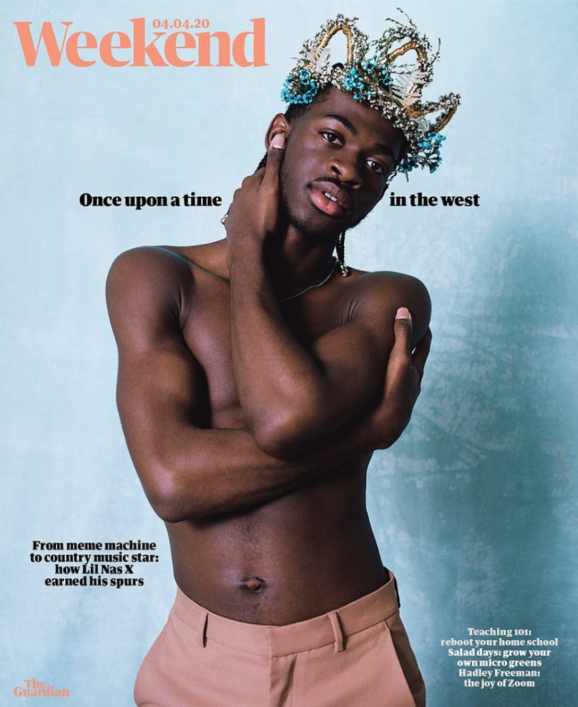 UK Guardian Weekend Magazine April 2020: LIL NAS X COVER FEATURE David Gandy