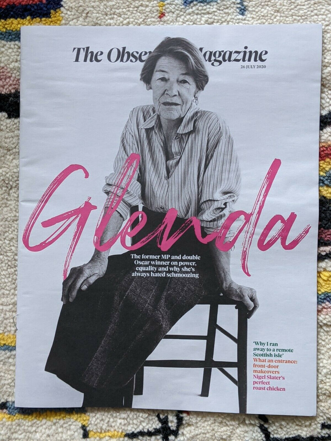 UK OBSERVER Magazine July 2020: GLENDA JACKSON COVER FEATURE