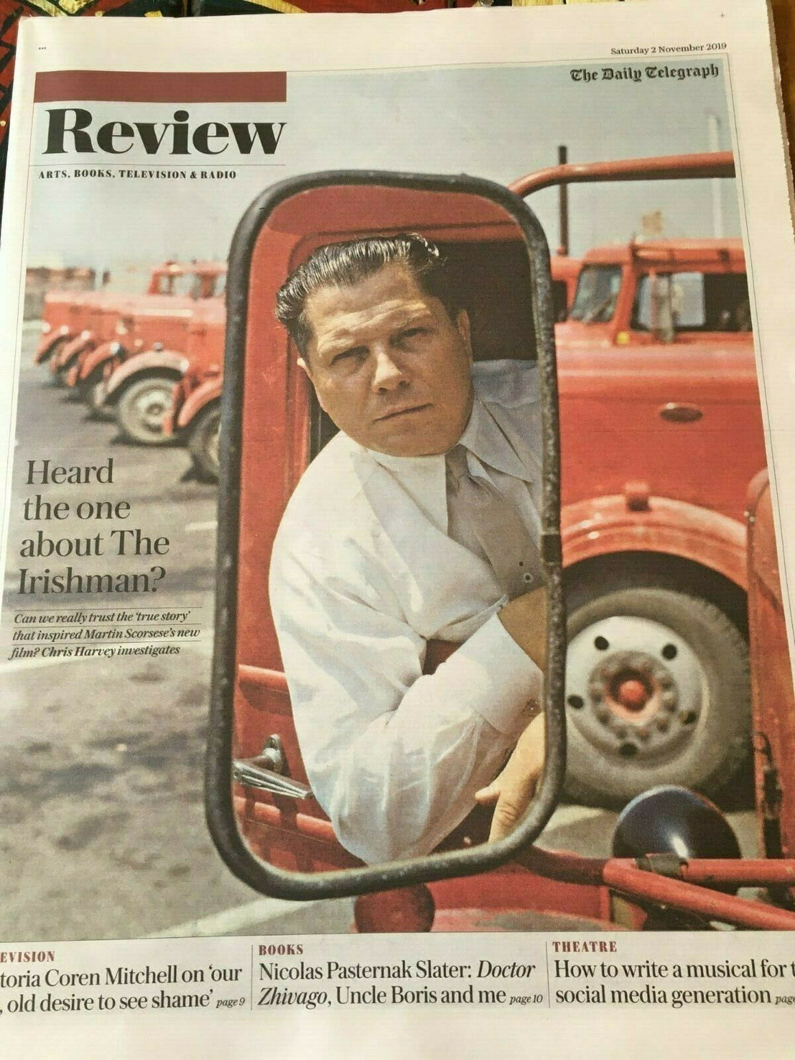 UK Telegraph Review Nov 2019: THE IRISHMAN Jade Bird JACK THORNE Jeff Lynne