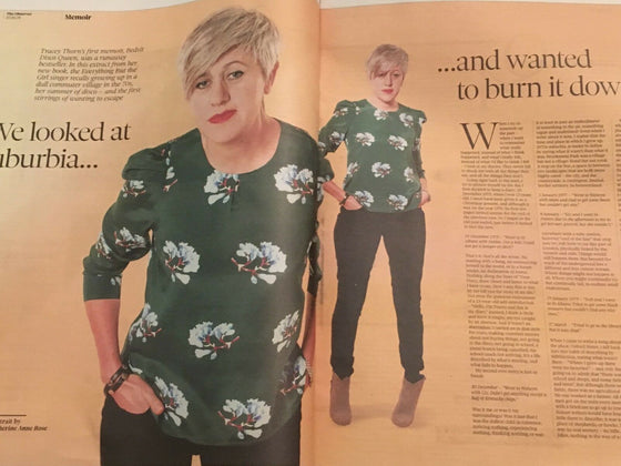 UK Observer New Review JAN 2019: TRACEY THORN Interview EVERYTHING BUT THE GIRL