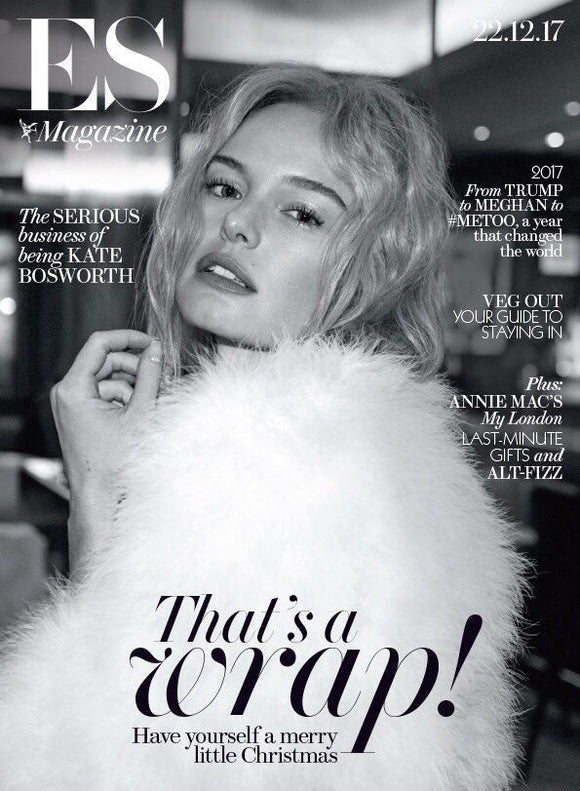 London ES Magazine December 22 2017: KATE BOSWORTH Photo Cover Interview