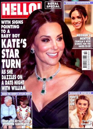 HELLO! magazine 5 March 2018 Kate Middleton Georgia Toffolo Meghan Markle