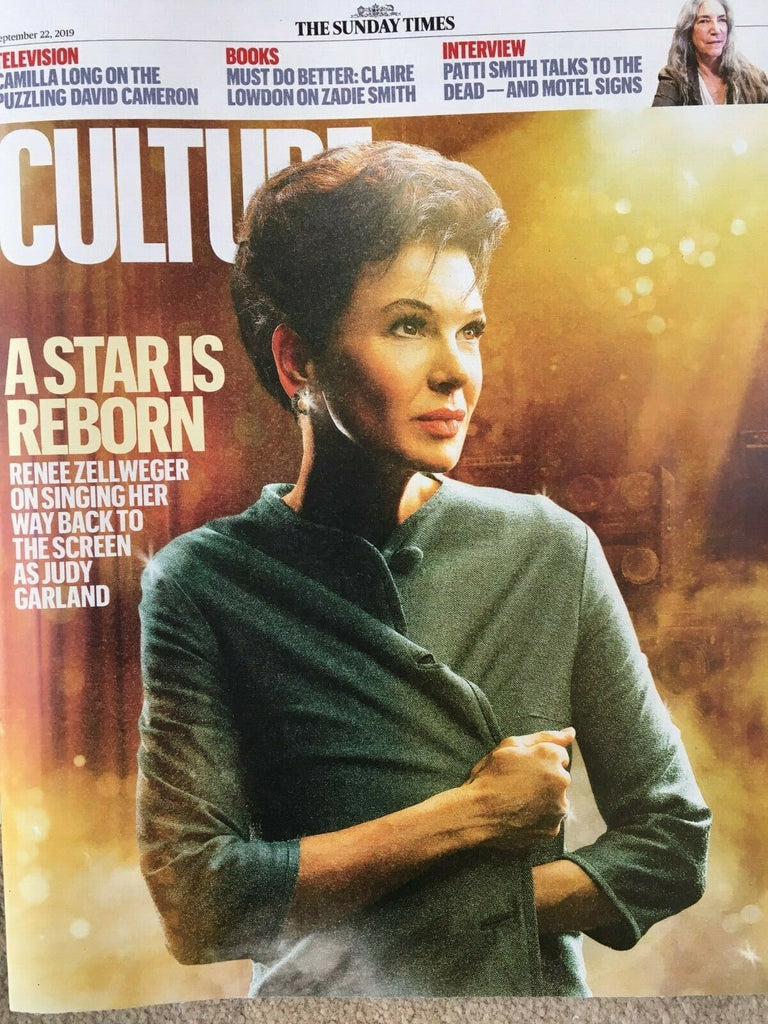 UK CULTURE Magazine September 2019: RENEE ZELLWEGER Judy Garland PATTI SMITH