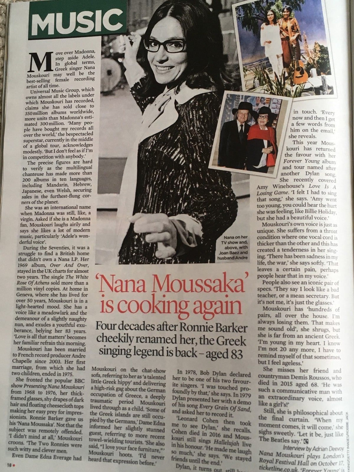 UK EVENT Magazine June 2018: Nana Mouskouri Jill Halfpenny Alden Ehrenreich