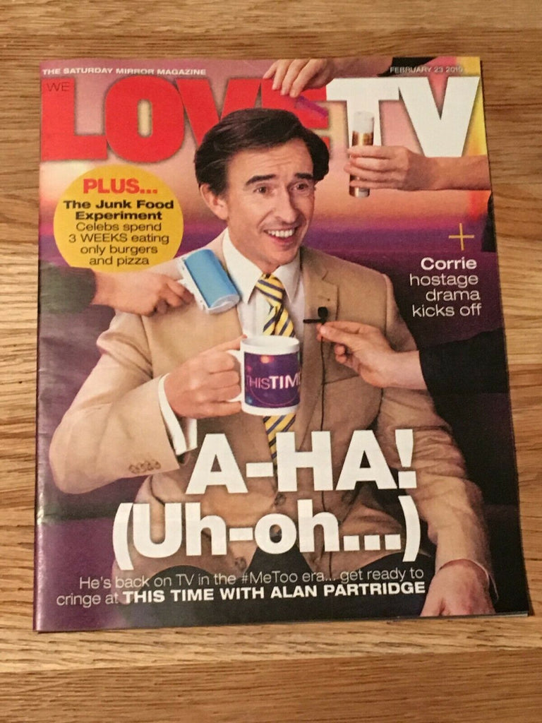 Love TV Mag FEB 2019: STEVE COOGAN Joseph Fiennes NICKY CAMPBELL Martin Clunes