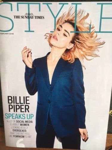 UK STYLE Magazine FEBRUARY 2018: Collateral BILLIE PIPER COVER & INTERVIEW