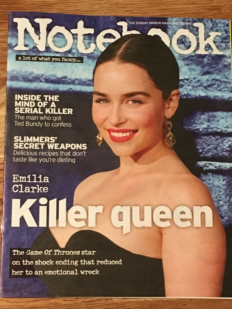 UK Notebook magazine April 2019: Emilia Clarke (Game Of Thrones) Cover Feature