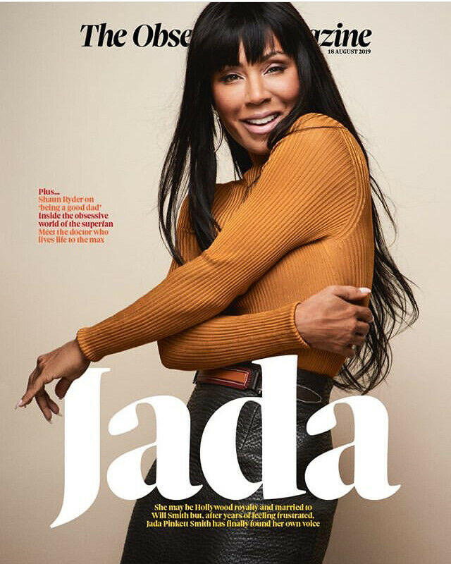 UK OBSERVER Magazine August 2019: Jada Pinkett Smith Viveik Kalra Dominic Cooper