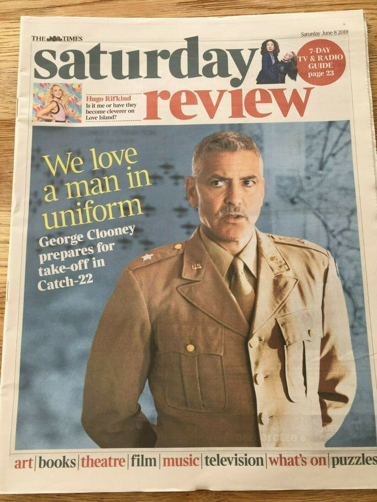 TIMES REVIEW 8th June 2019 George Clooney cover and interview - Mackenzie Crook