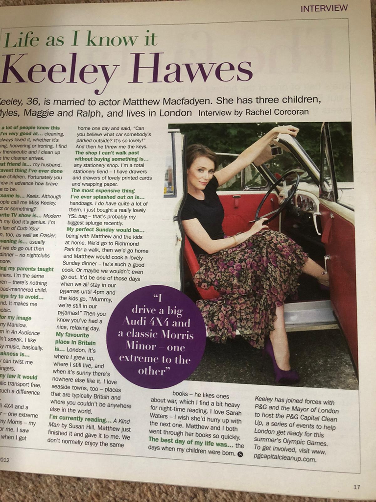 S Express Magazine 13 April 2012 Keeley Hawes Interview