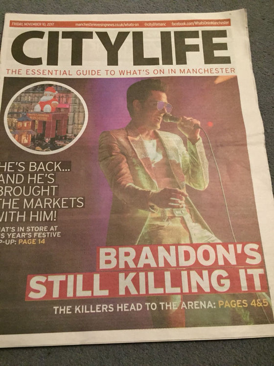 UK City Life November 2017 The Killers Brandon Flowers Cover Story