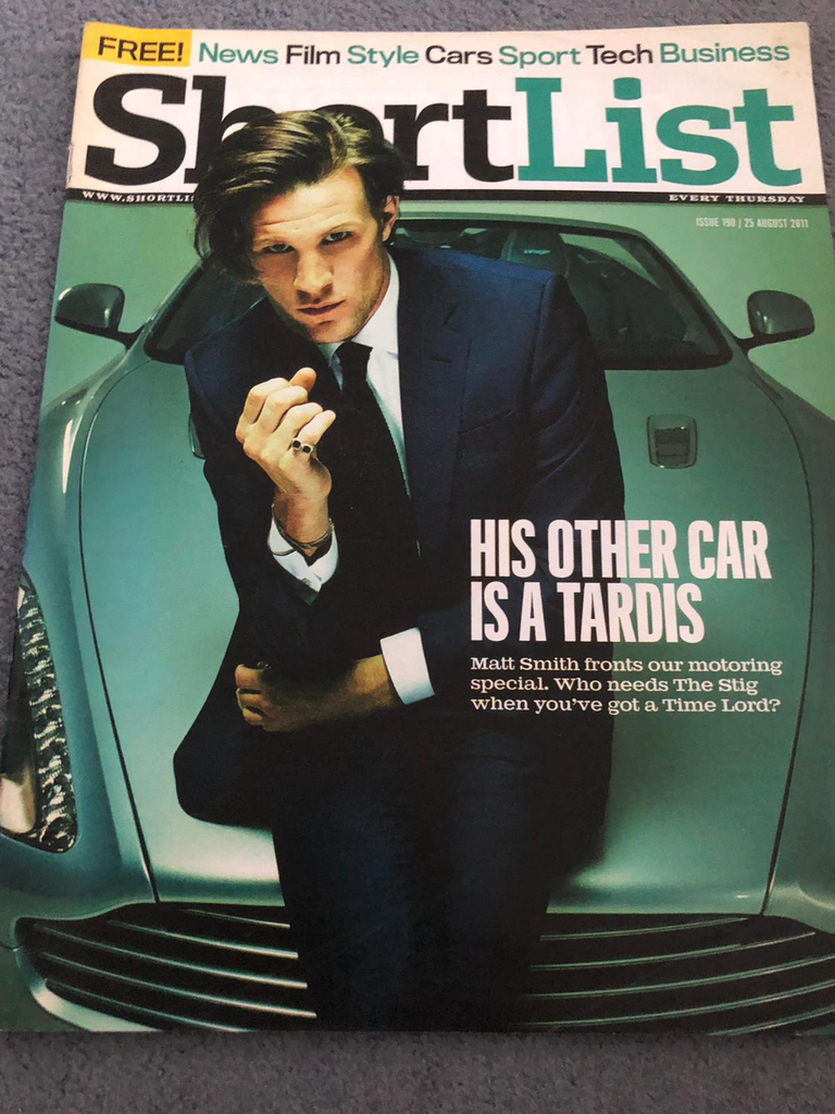 UK Shortlist Magazine August 2011 Matt Smith Cover