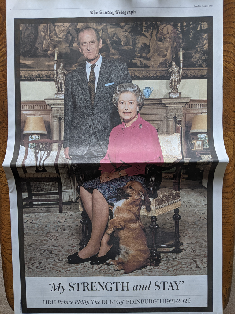 PRINCE PHILIP TRIBUTE ISSUE: UK Daily Telegraph Supplement 11th April 2021