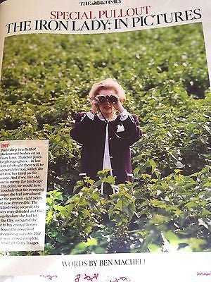 THE TIMES 13 APRIL 2013 MARGARET THATCHER IN PICTURES GLOSSY MAGAZINE - NEW -