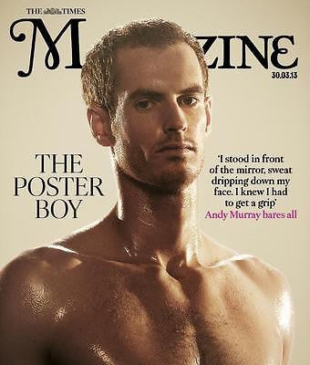 ANDY MURRAY WIMBLEDON WINNER PHOTO COVER INTERVIEW 2013 THE TIMES MAGAZINE