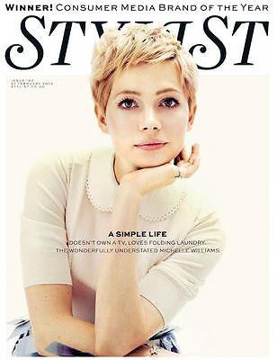 *** NEW UK !! MICHELLE WILLIAMS inter/w HEATH LEDGER ** STYLIST FEB 2013