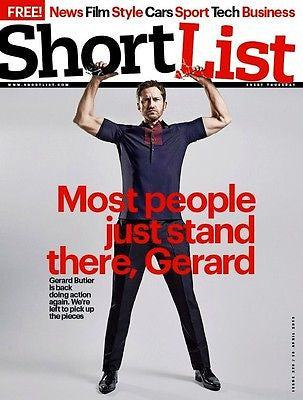 *** NEW UK !! GERARD BUTLER inter/w SCOTTISH HUNK James Sallis SHORTLIST ****