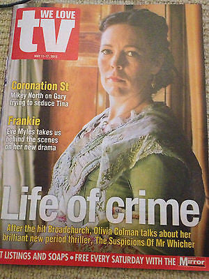 UK We Love TV Magazine Olivia Colman Russell Tovey Jamie Dornan Gillian Anderson
