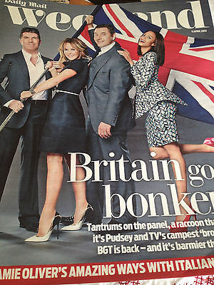 NEW WEEKEND Mag SIMON COWELL Jennifer Morrison Jenny Agutter Ginnifer Goodwin