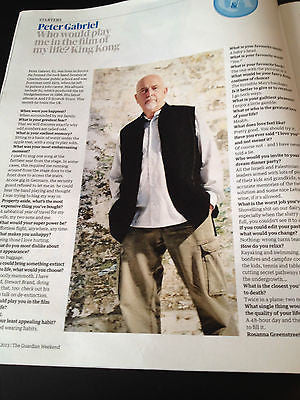 Guardian Weekend Magazine October 2013 Damian Lewis Peter Gabriel Jane Birkin