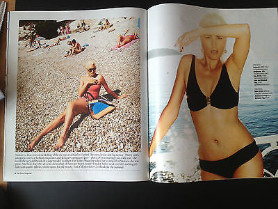 THE TIMES Magazine Yasmin Le Bon Cover Blonde Hair New Pics Simon Duran Duran